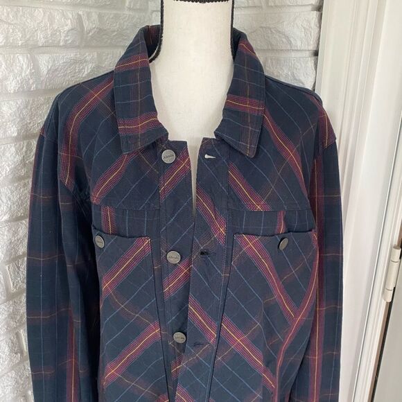 Afends Midnight Conspiracy Plaid Jacket - Picture 6 of 7